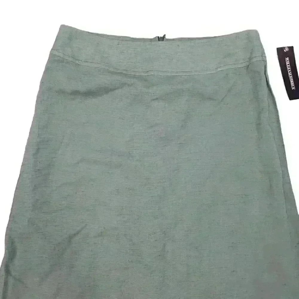 William Riera Women's Teal Viscose A-Line Lined Skirt NEW - Picture 2 of 8